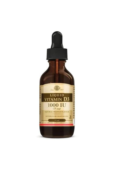 Solgar Vitamin D3 1000 IU 59 ml ürün görseli 1