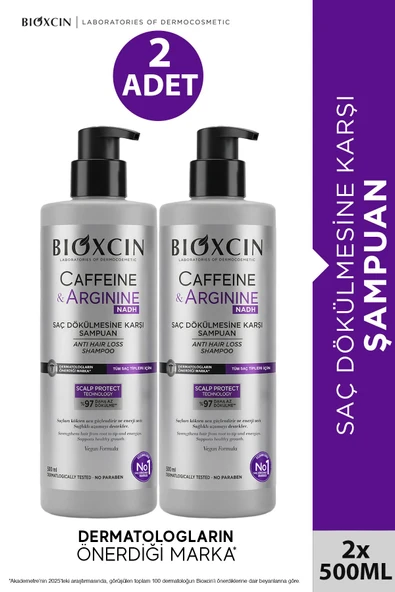 Bioxcin Caffein Arginine Şampuan 500 ml 2 Adet ürün görseli 1