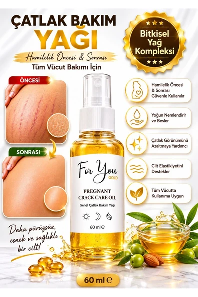 For You Gold Çatlak Karşıtı Cilt Bakım Yağı & Hamile Çatlak Bakım Yağı ürün görseli 1