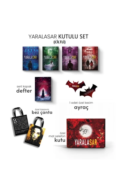 SET- YARALASAR (4 KİTAPLIK HEDİYELİ), CİLTLİ ürün görseli 1