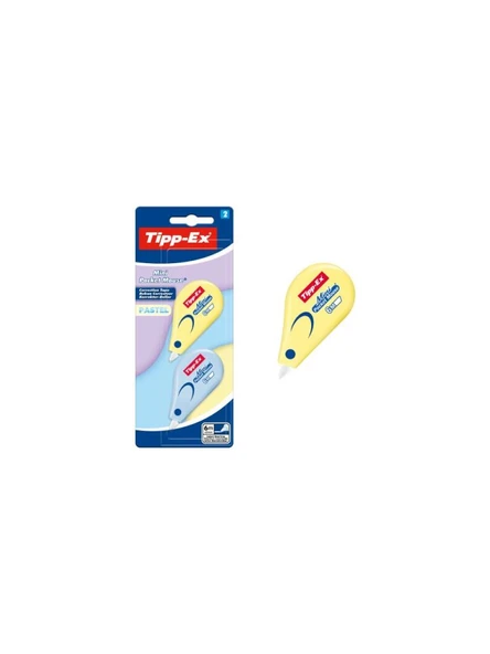 TIPP-EX SERIT SILICI MINI POCKET PASTEL 5x6mt 2 LI ürün görseli 1