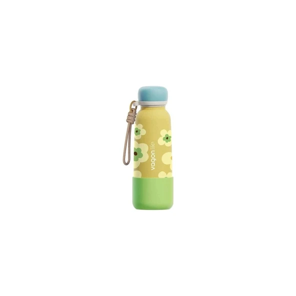 Vagonlife Çelik Pipetli Kullanım Ip El Askılı Matara/termos VGN1105 550ML - Sarı ürün görseli 1
