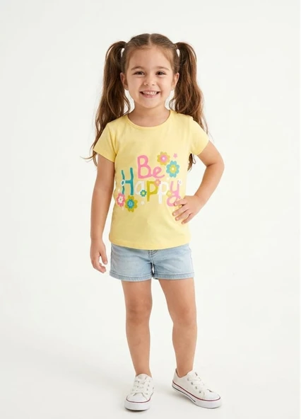 Kız Çocuk Sarı T-Shirt ürün görseli 1