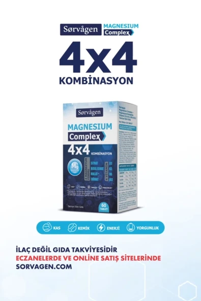 Sorvagen 4x4 Magnezyum Complex 60 Tablet - Resim 12