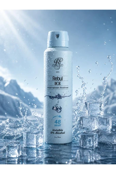 Rebul Ice Erkek Sprey Deodorant 150 ml - Resim 2