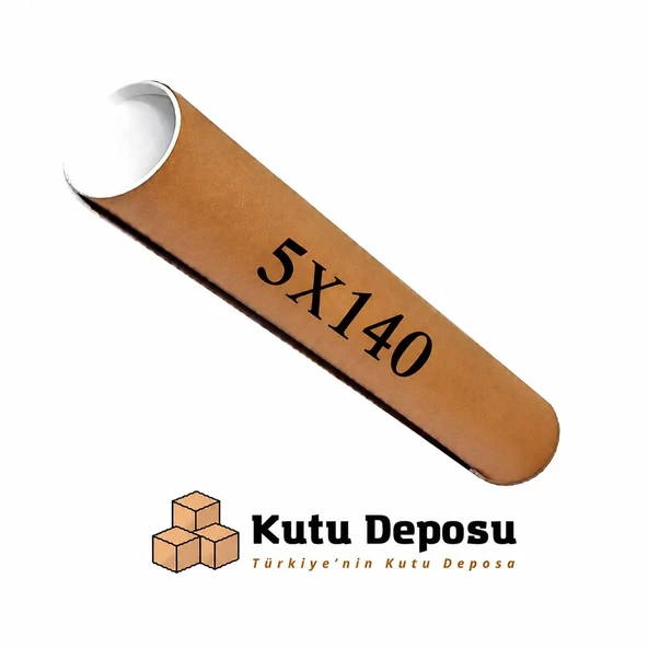 5x140 cm Kapaklı Silindir Postüp Rulo Gönderi Kutusu (5 ADET) ürün görseli 1