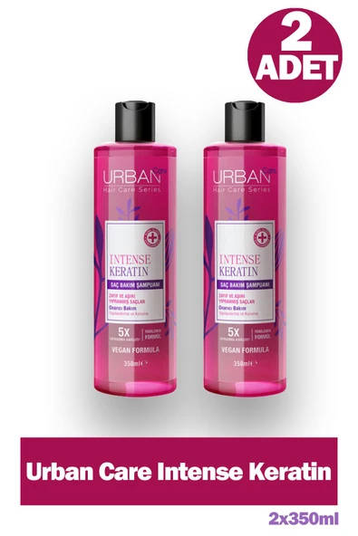 Urban Care Intense Keratin 5X Yıpranma Karşıtı Şampuan 350 ml 2 Adet ürün görseli 1