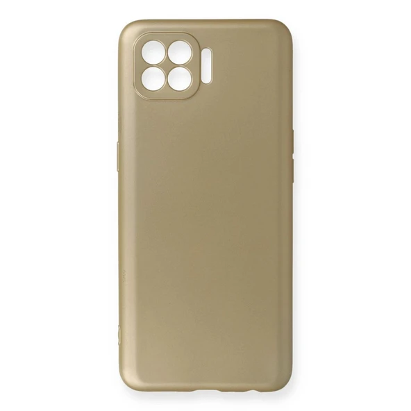 Oppo Reno 4 Lite Kılıf First Silikon - Gold ürün görseli 1