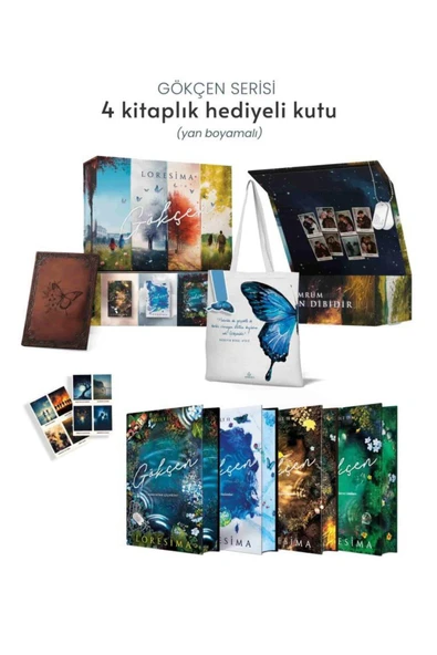 Gökçen Serisi – 4 Kitaplık Yan Boyamalı Hediyeli Kutu ürün görseli 1