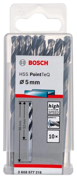 Bosch HSSPointTeQ Metal Matkap Ucu 5.0 mm 10"lu ürün görseli 1