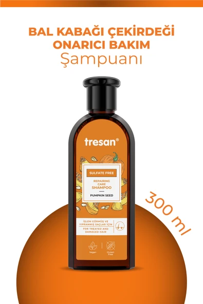 Tresan Bal Kabağı Onarıcı Sülfatsız Şampuanı 300 ml ürün görseli 1