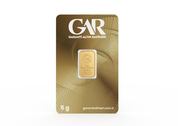 GarantiGold 5 Gr Gram Külçe Altın ürün görseli 1
