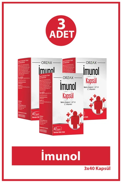 İmunol 40 Kapsül 3 Adet ürün görseli 1