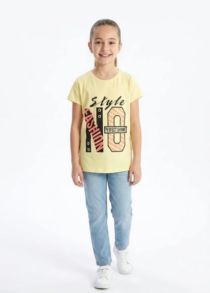 Kız Çocuk Sarı T-Shirt ürün görseli 1