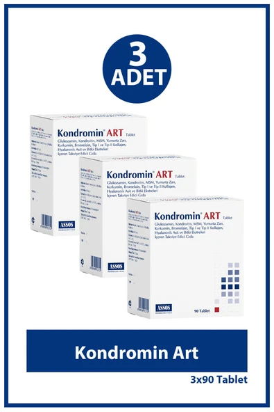 Kondromin Art 90 Tablet 3 Adet ürün görseli 1