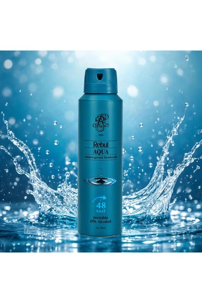 Rebul Aqua Erkek Sprey Deodorant 150 ml - Resim 2
