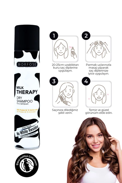 Morfose Kuru Şampuan Milk Therapy 200 ml - Resim 3