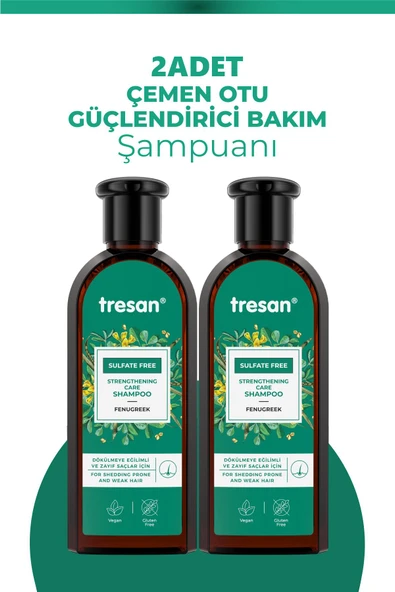 Tresan Çemen Otu Güçlendirici Sülfatsız Şampuanı 300 ml 2 Adet ürün görseli 1