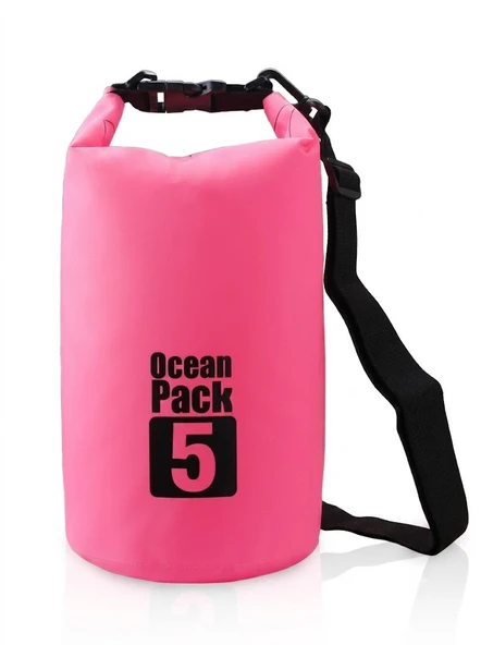 Ocean Pack 5lt Pembe Su Geçirmez Yüzen Çanta ürün görseli 1