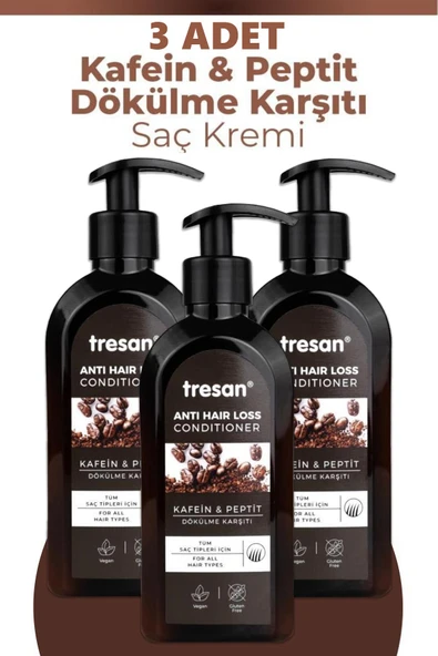 Tresan Conditioner Kafein Peptit Saç Kremi 300 ml 3 Adet ürün görseli 1