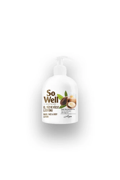 So Well El Yüz ve Vücut Losyonu Argan 500 ml ürün görseli 1