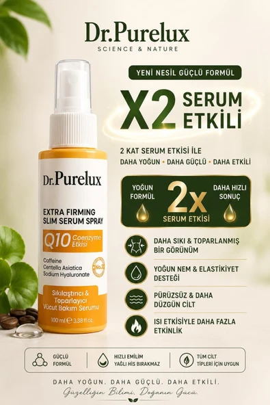 Dr.Purelux Q10 + Collagen Extra Firming Slim Serum , Sıkılaştırıcı & Toparlayıcı Selülit & Vücut Bakım Serumu 100 ml ürün görseli 1