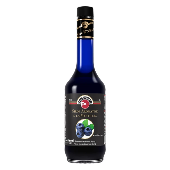Mavi Yaban Mersini Aromalı Şurup - Şekerli 700 ml ürün görseli 1