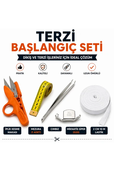 İPLİXA “Dikiş Tamir Seti 4’lü Pratik Set” Beyaz ürün görseli 1