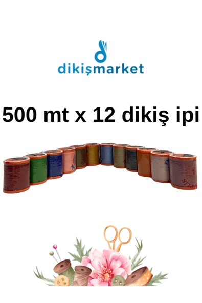 dm dikişmarket DİKİŞ MAKİNALARI İÇİN 500MT SARIMLI BOBİN / 120NO set2 ürün görseli 1