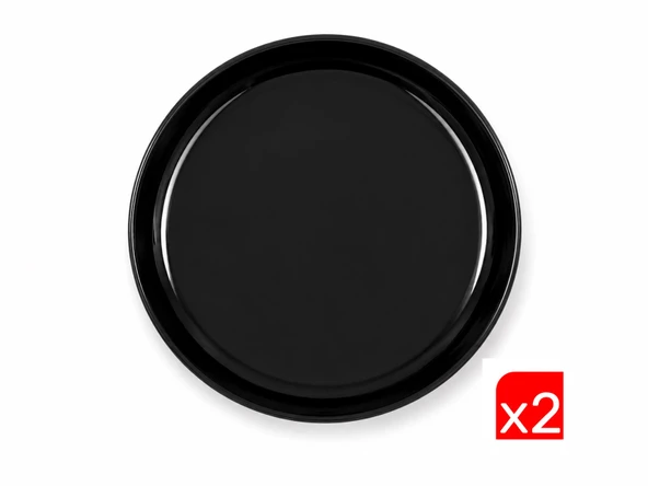 Kütahya Porselen Moderna Çukur Tabak Siyah 19cm MOD20CK740104 2 li ürün görseli 1