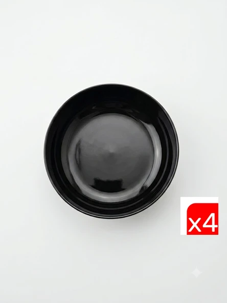 Kütahya Porselen Moderna Çorba Kasesi Siyah 15cm MOD15KS740104 4 lü ürün görseli 1