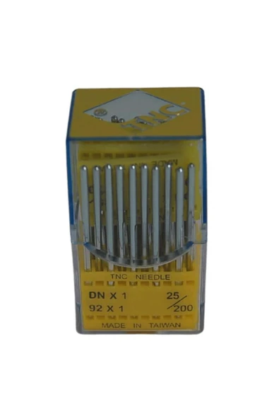 dm dikişmarket Çuvalağzı Dikiş Makinesi İğnesi / DNX1 25/200 50ADET GÜMÜŞ ürün görseli 1