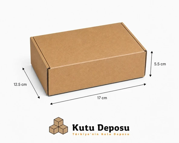 12.5x17x5.5 cm E-Ticaret ve Kargo Kutusu (100 ADET) ürün görseli 1