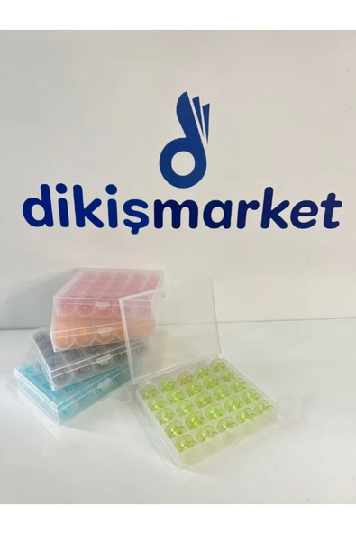 dm dikişmarket DİKİŞ MAKİNA MASURASI 25 ADET (KUTU İLE BİRLİKTEDİR) Yeşil ürün görseli 1
