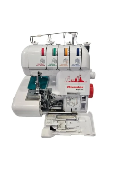 akyüz makine Ev Tipi Overlok Dikiş Makinesi 3-4 İplik / Model 320 Beyaz ürün görseli 1