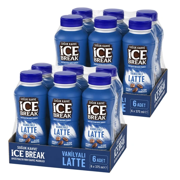 Ice Break Vanilyalı Latte 375 ml 12 li ürün görseli 1