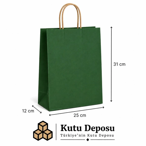 25x31x12 cm Kraft Renk Poşet (25 ADET) ürün görseli 1