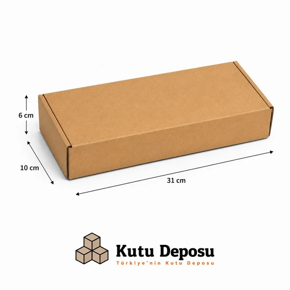 10x31x6 cm E-Ticaret ve Kargo Kutusu (100 ADET) ürün görseli 1