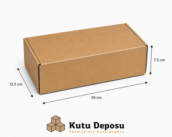 12.5x26x7.5 cm E-Ticaret ve Kargo Kutusu (100 ADET) ürün görseli 1
