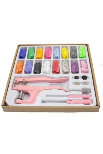 dm dikişmarket Çıt Çıt Yapım Seti Pembe ürün görseli 1