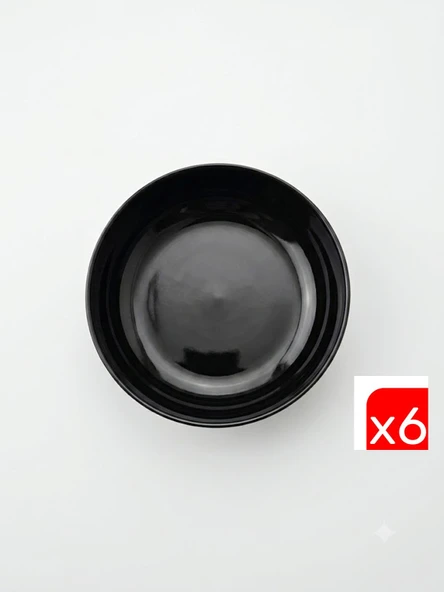 Kütahya Porselen Moderna Çorba Kasesi Siyah 15cm MOD15KS740104 6 lı ürün görseli 1