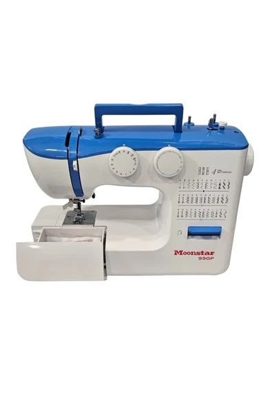 Moonstar Ev Tipi Düz Dikiş Makinesi 36 Desenli / Model 990P Beyaz ürün görseli 1