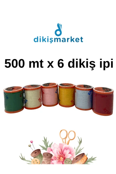 dm dikişmarket DİKİŞ MAKİNALARI İÇİN 120NO YERLİ ÜRETİM 6 lı set ürün görseli 1