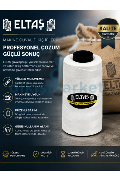 dm dikişmarket ELTAŞ Çuval Ağzı Dikiş İpliği 1adet ürün görseli 1
