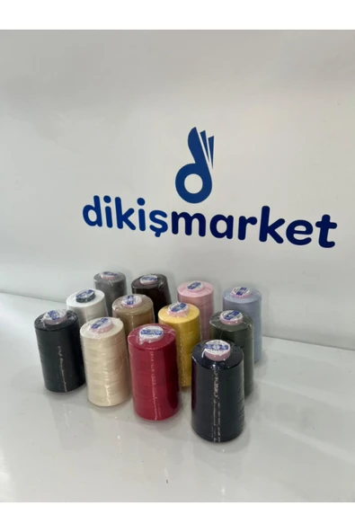 dm dikişmarket OLTALI 120no dikiş ipi makina ipi 5000mt 12 adet ip 120no 12 ADET OLTALI 5000MT ürün görseli 1