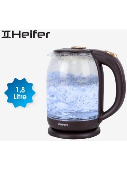 Heifer HFR 20 Led Işıklı Cam Kettle outlet ürün görseli 1