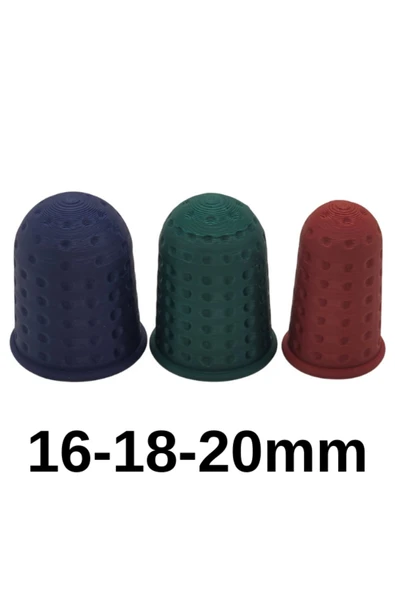 dm dikişmarket Parmak İğne Koruyucu Plastik Yüksük Takım (İğne Koruyucu Yüzük) Çok Renkli ürün görseli 1