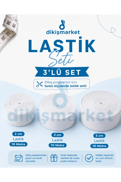 dm dikişmarket Dikişe başlangıç seti Lastikler ürün görseli 1