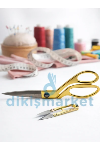 dm dikişmarket Kumaş Kot Deri Kesim Profesyonel Terzi makası 9,5 inç 23,75cm ürün görseli 1