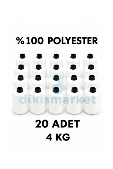dm dikişmarket Çuval Ağzı Dikiş Ipliği 20 adet  ( 4kg ) ürün görseli 1